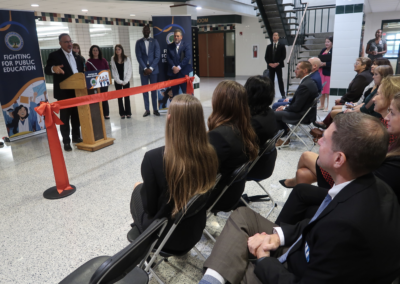 Secretary Cardona speaks at Keystone Oaks HS