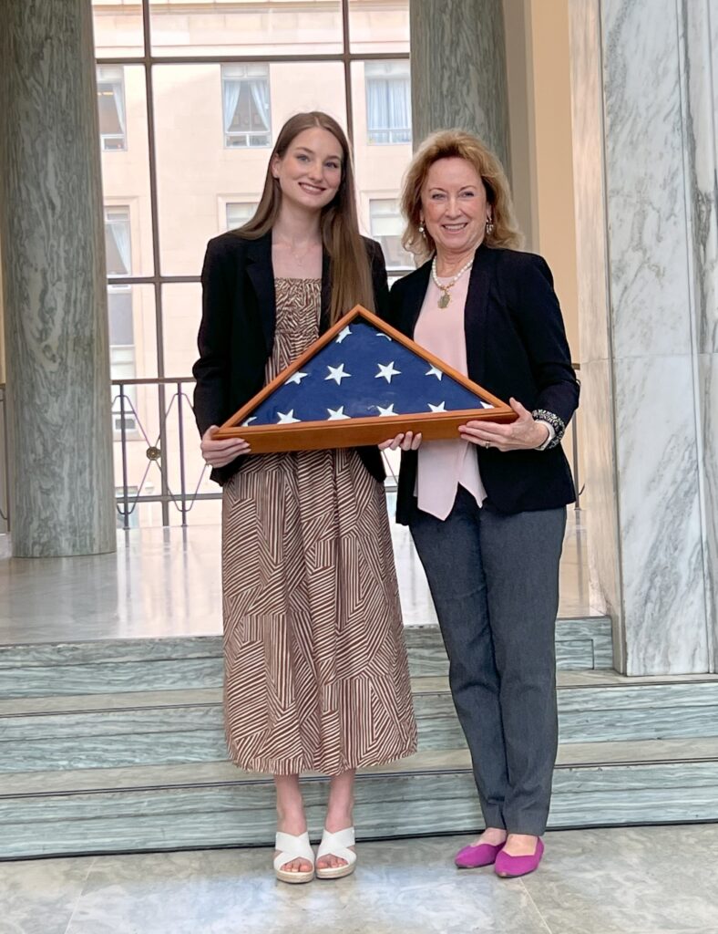 Lexi Lieb with Board Chair Katharine Oliver