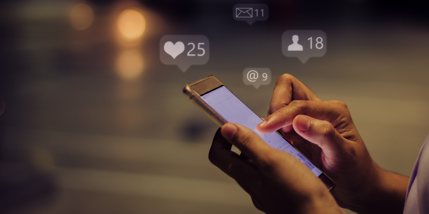 ConfDaily_SocialShare_Thursday Cell phone with graphics