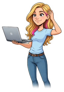 Student holding a laptop, considering its utility